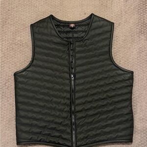 Black Quilted Vest